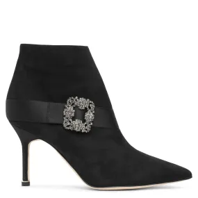 Plinianu black suede ankle boots